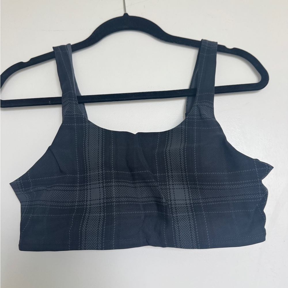 ALO Yoga Vapor Legacy Plaid Bra Size L - Picture 3 of 6
